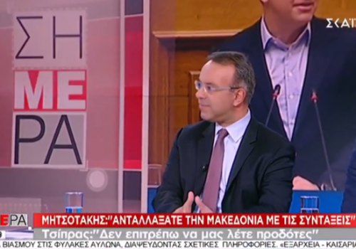Ο Χρ. Σταϊκούρας στην ενημερωτική εκπομπή “Σήμερα” του ΣΚΑΪ | 12.12.2018