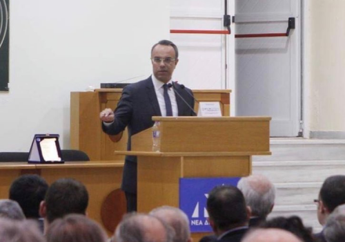 Χαιρετισμός Χρ. Σταϊκούρα στην ομιλία του Βαγγέλη Μεϊμαράκη στη Λαμία (video) | 4.4.2019