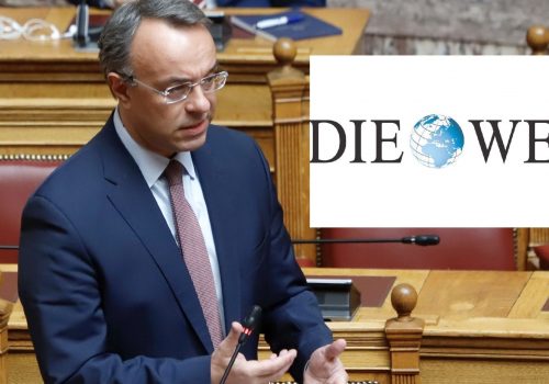 Δήλωση Υπουργού Οικονομικών στη Die Welt | 17.4.2020