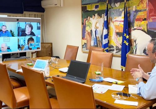 Τηλεδιάσκεψη Χρ. Σταϊκούρα με Φορείς της Εκπαίδευσης για τα ζητήματα του κορωνοϊού | 14.5.2020