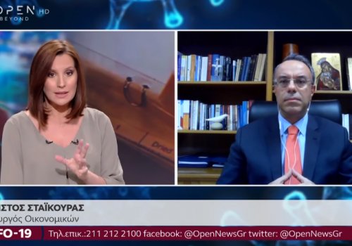 Ο Υπουργός Οικονομικών στην τηλεόραση του Open με τη Νίκη Λυμπεράκη | 5.5.2020