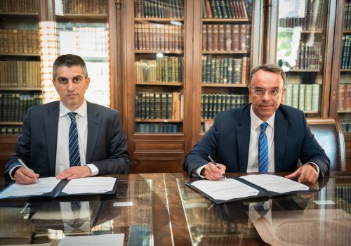 Χαιρετισμός Υπουργού Οικονομικών στην τελετή υπογραφής των συμβολαίων χρηματοδότησης δύο σημαντικών επενδυτικών έργων | 8.7.2020