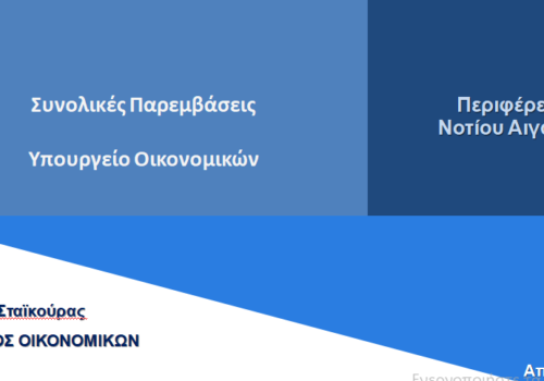 Τηλεδιάσκεψη του ΥπΟικ με εκπροσώπους της Τοπ. Αυτοδιοίκησης και Παραγωγικών Φορείς της Π. Νοτίου Αιγαίου | 7.4.2021