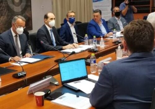 Στα Γραφεία της ΔΕΘ ο Υπουργός Οικονομικών – Σύσκεψη με επιχειρηματίες | 16.9.2021