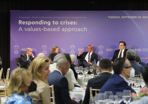 Ο Υπουργός Οικονομικών στην εκδήλωση Responding to crises: A values-based approach | 20.9.2022