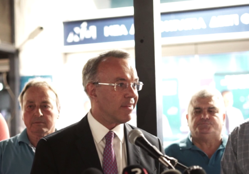 Δηλώσεις Χρ. Σταϊκούρα από το εκλογικό κέντρο της Νέας Δημοκρατίας (video) | 25.6.2023