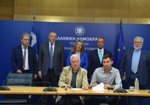 Υπογραφή σύμβασης για την κατασκευή αρδευτικού δικτύου στον Γέρμα Καστοριάς | 14.6.2024