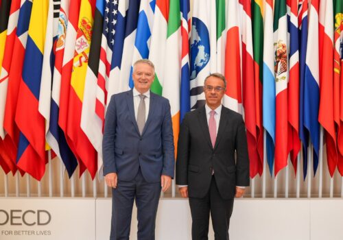 Συνάντηση Χρ. Σταϊκούρα με τον ΓΓ του ΟΟΣΑ Mathias Cormann στο Παρίσι | 11.6.2026