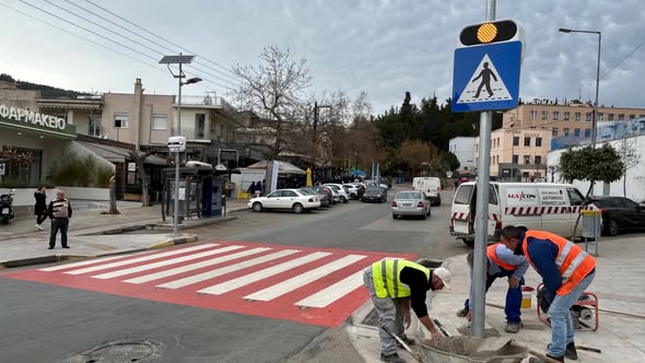 Λαμία: Οδική ασφάλεια και πεζοδιαβάσεις 2,8 εκατ. ευρώ με πόρους του ΤΑΑ